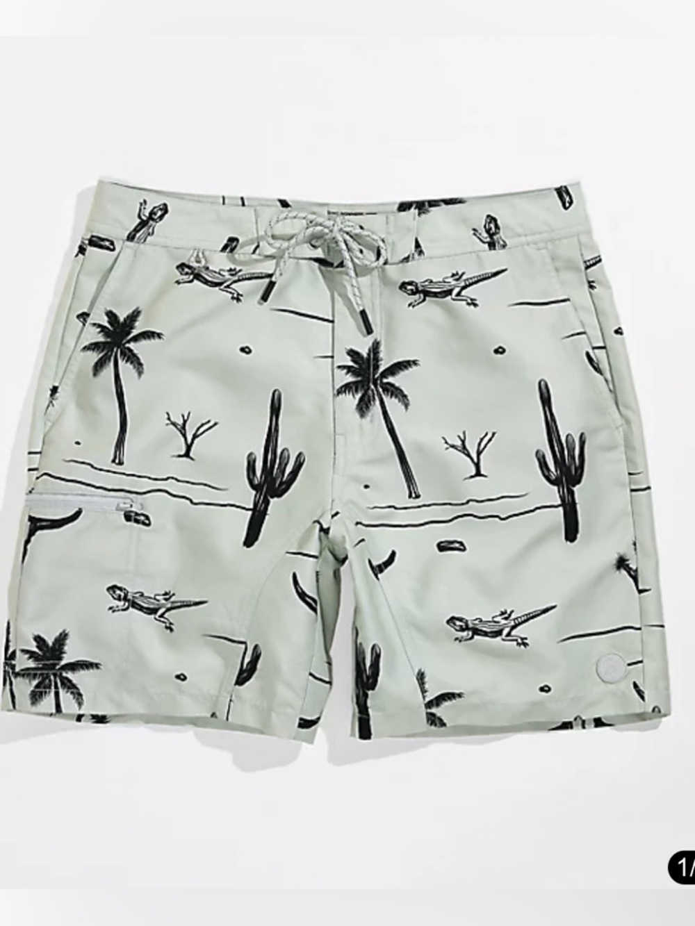 Dravus Goff 18" Mint Board Shorts Mens Size 32